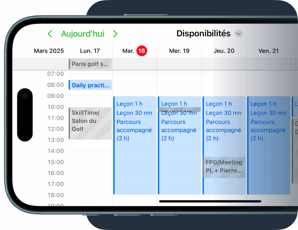 Restez maitre de votre planning